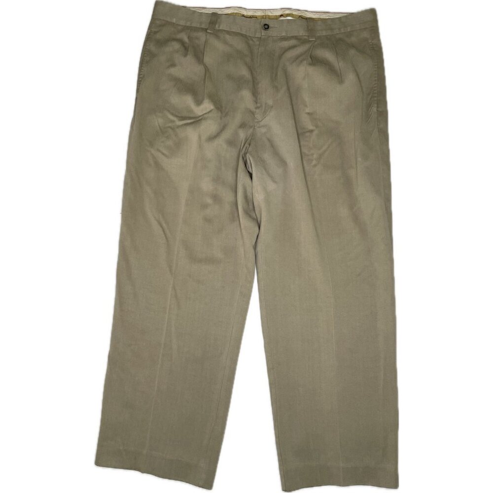 Tommy Bahama Men’s Khaki Silk Blend Chino Pants Trousers 36x26